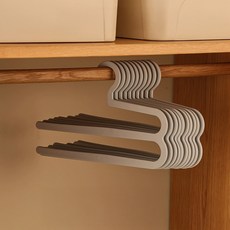 solve living 節省空間雙層纖薄褲架, 灰色, 10個