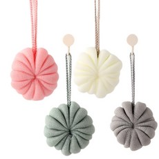 DayOli 南瓜沐浴球4件組, 1套, 混色