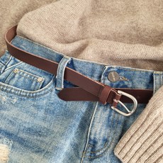 Vavisoo Pautin 皮革霧面銀飾皮帶