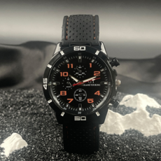 Soyosanghoe 矽膠錶帶運動手錶, 1個, 橘色