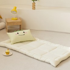 She's Home 四季超細纖維幼兒午睡墊, 檸檬色