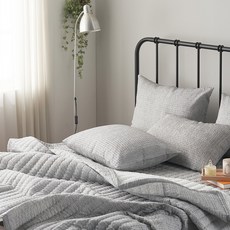 gBEDDING Light素色泡泡紗絎縫夏季寢具組