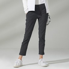 HALEY 女款印花圖案下擺開衩長褲 HF-WP1322