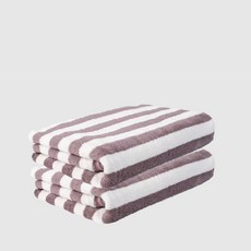 STORYONE 條紋沙灘浴巾 RKU-SSAC05, 2個, 棕色