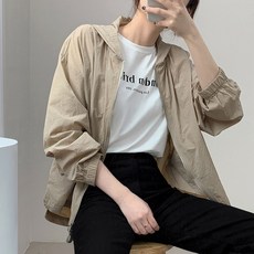 myseason 女款連帽抽繩風衣外套