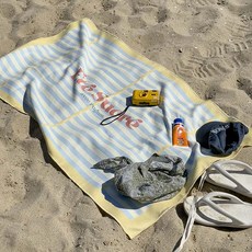 Rugum Lemon Zest 海灘巾 特大尺寸 180 x 130 cm, 1個, 混合色