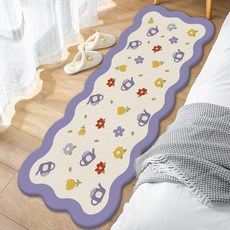 GILGRI 花與庭園 橫式地墊, 1個, 01 紫色