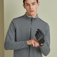 닥스골프 남성용 라인 배색 면혼방 긴팔 골프 집업 DGTS1A252