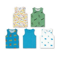 doridori 童款內衣背心5件組 I009
