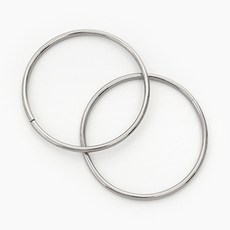 HAPPY BEARS 經典O環提把 10cm, 銀色, 1個