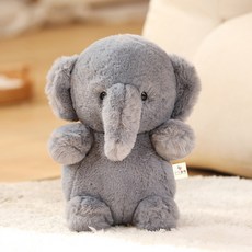 아이끌레 애니멀 포크 모찌 인형, 23cm, 코끼리, 1개