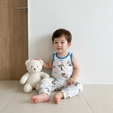 Bebeniz 圖案涼感背心上下套裝