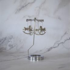 Treova 美麗優雅燭台 5.8, 5.8 銀色 木馬 9