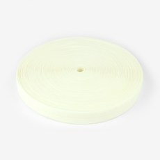 斜紋彈力人字紋摺疊鬆緊帶 20mm, 02 象牙白, 1個