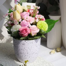 Bluehen 香皂花尊敬之心附燈中心擺飾, 1套, 粉紅色