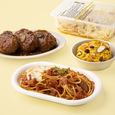 슈퍼키친 바로만든 데미함박 스테이크 390g + 치즈오븐 파스타 350g + 단호박 샐러드 160g 세트, 900g, 1세트