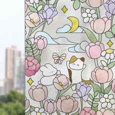 Sonio 復古氛圍半透明薄膜貼紙, 02 花朵