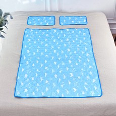 Deluce優質黃土墊+枕頭 2入組, 鯨