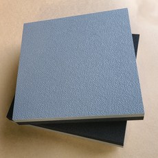 Deokjinsponge 吸音 隔音 防震墊 250 x 250 x 36 mm, 灰色 + 黑色, 2個