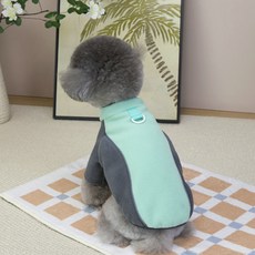 칠시 강아지 달콤바람 플리스 코트, 그린, 1개