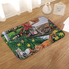 多種貓咪設計防滑地墊, 02