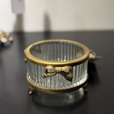 CoTe TaBLe 裝飾玻璃收納盒 HB32084, 1個, 古銅色