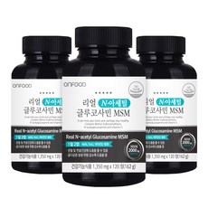 ONFOOD 乙酰氨基葡萄糖錠, 120顆, 3罐