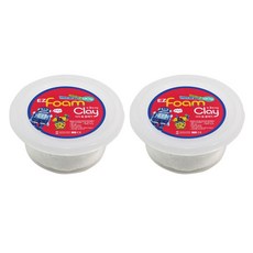 이지피아 이지 샤이니 폼클레이 2p, 백색, 120g, 2개
