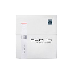 ALPHA COLORS 雙頭麥克筆組, 24 種顏色, 1套