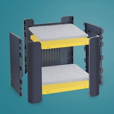 Habuty 狗狗屋 + 坐墊套組, 1個, 黑灰色