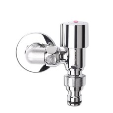 YNET 新款彎頭螺母洗衣機水龍頭 紅色, 1個