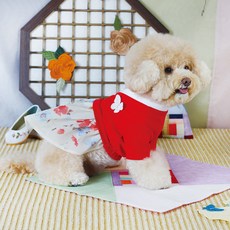 AMYLOVESPET 狗狗清潭韓服 女款, 紅色