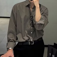 DM 남성용 오버사이즈 트렌디 셔츠