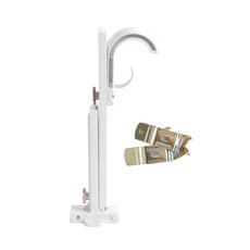 커튼봉 35mm + 조절 브라켓 대형 120~320mm, 화이트, 1세트