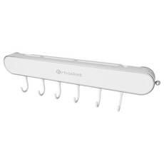 엔알바스켓 칼꽂이 주방 칼 조리도구 벽걸이 거치대, 화이트, 1개