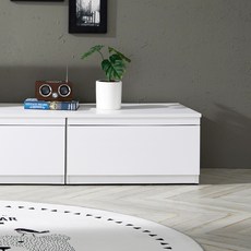 한울 1단 거실장 600, 화이트