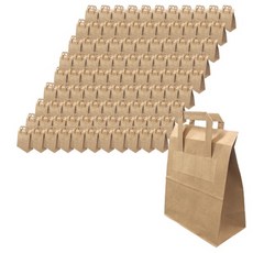 Cheonwoon Package 牛皮素色紙質手提袋 小, 1入, 100個