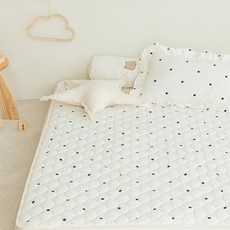 shez Home 棉質絎縫防水床墊, Cream