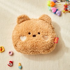 Modern House Butter Shop 軟綿綿臉型收納包 Butter熊, 棕色
