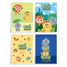 YOUNGART 嘟噠和達達 線圈繪畫本50頁, 混色, 4個