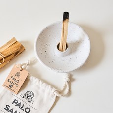 HEAVENSENSE 優質聖木棒陶瓷座, 潑墨白