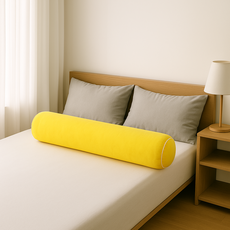 리브숨 쫀득 모찌 통세탁 바디필로우 솜포함 1400g, 옐로우