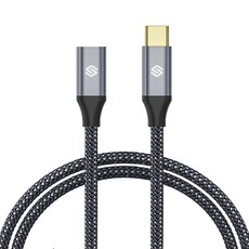 스페이스쉴드 C타입-C타입 베가 100W USB3.1 Gen2 PD PPS 4K 10Gbps E-Martker 칩 초고속 충전 케이블, 그레이, 1개, 1m