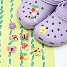 洞洞鞋配件鞋扣 昆蟲花園款