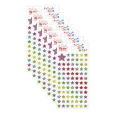 Petit 造型貼紙 閃亮亮可愛星星 DA5247, 混色, 7個