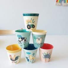 米飯嬰兒杯小 6 件套, 藍色農場, 1套