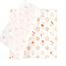 清爽甜美壽司包裝紙 橘色, 100個, 1套