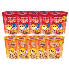 Otaste 碰碰狐聯名辣炒年糕杯 番茄口味 5入+宮廷烤肉口味 5入, 1.07kg, 1組