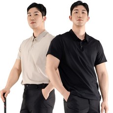 씨티라이프카멜 남녀공용 퀵드라이 반팔 기능성 카라티 2p