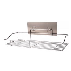 I Luv Home 不鏽鋼浴室黏貼式廚房收納架 大, 單一顏色, 1個